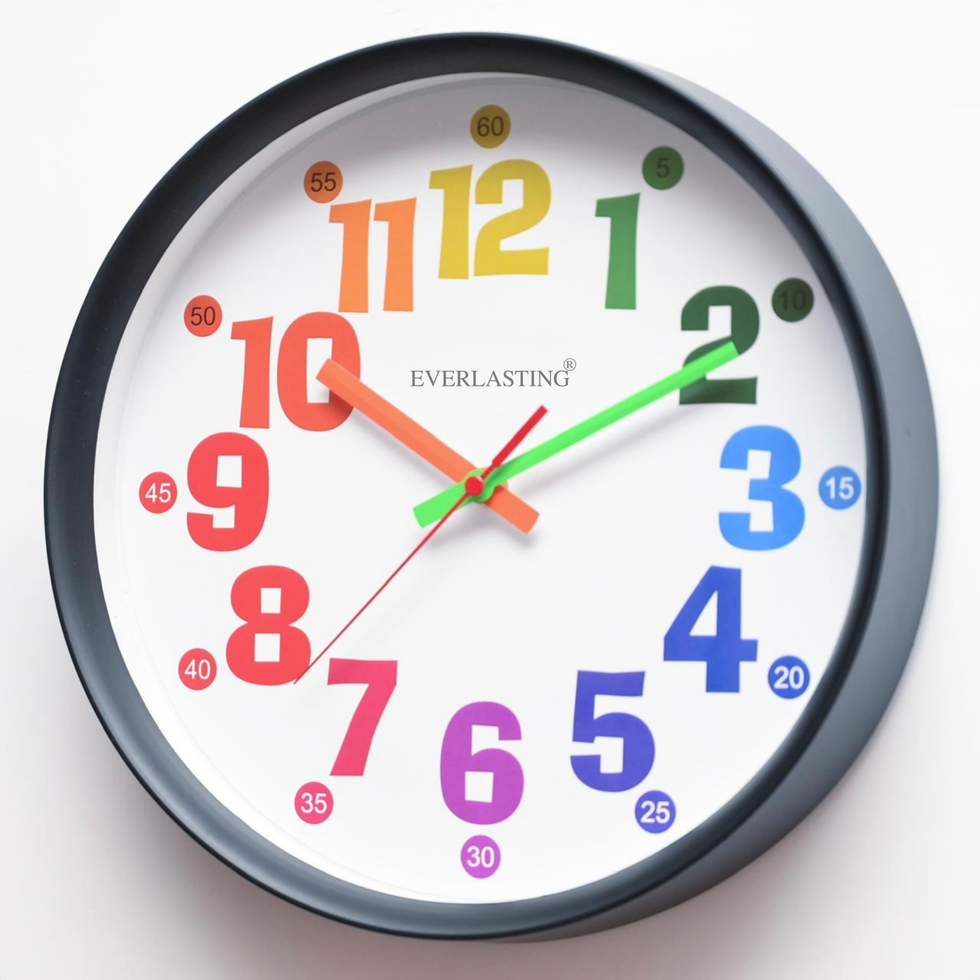 Everlasting Clocks 11.5" Colourful Kids Clock